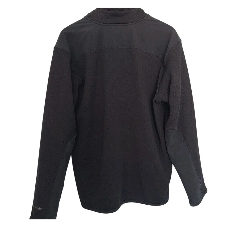 The North Face large‎ men's quarter zip lightweight pullover black jacket